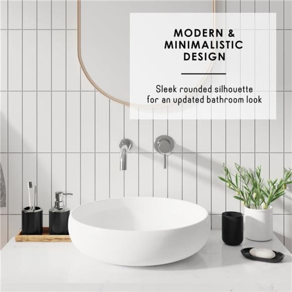 20 Piece Bathroom Accessories Set, Black Bathroom Decor Set - Picture 7 of 7